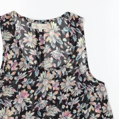 Womens UK Size 10 Cameo Rose Multicoloured Basic Tank