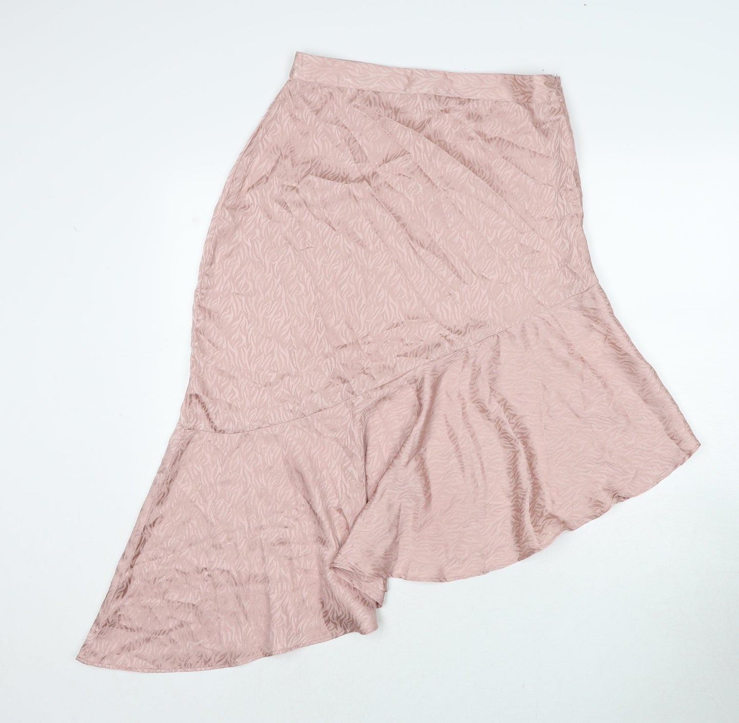 Womens UK Size 10 QED London A-Line Satin Skirt