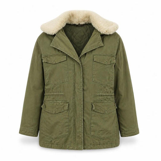 Womens UK Size S Pull&Bear Green Jacket