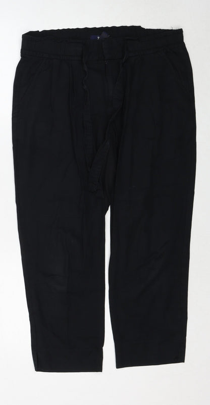 Womens UK Size 6 Gap Regular Fit  Black Trousers