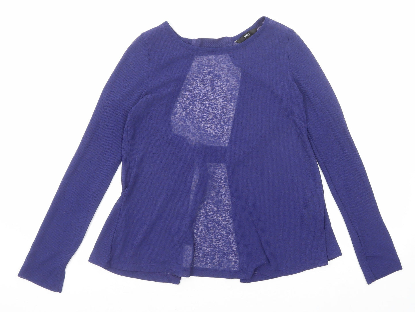 Womens UK Size 6 NEXT Blue Basic Blouse