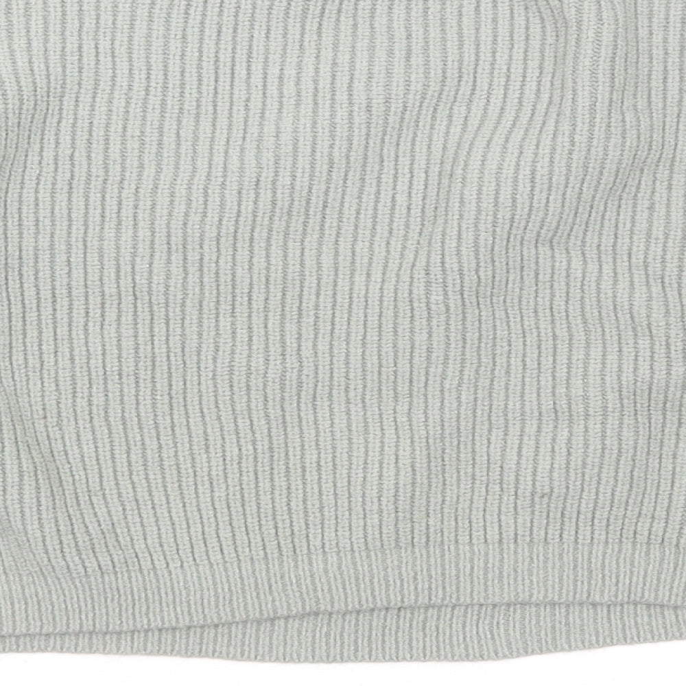 Dreamers Womens Green Round Neck Viscose Pullover Jumper Size L