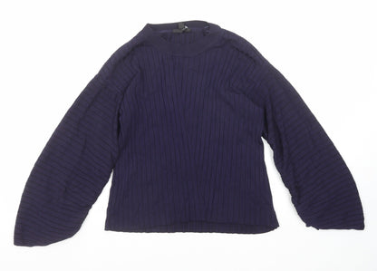 Womens UK Size 10 Topshop Blue Pullover Jumper