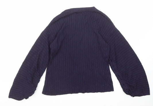 Womens UK Size 10 Topshop Blue Pullover Jumper