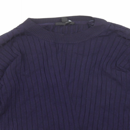 Womens UK Size 10 Topshop Blue Pullover Jumper