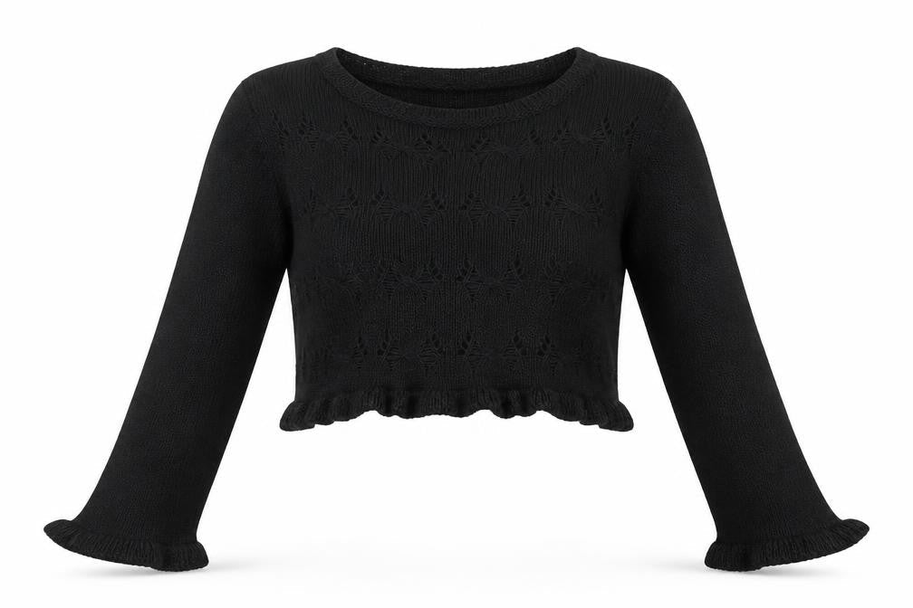 Womens UK Size M Boohoo Black Pullover Jumper