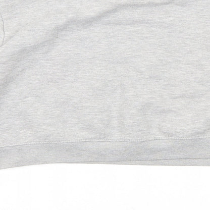 Fluid Womens Grey Cotton Pullover Sweatshirt Size 10 Pullover