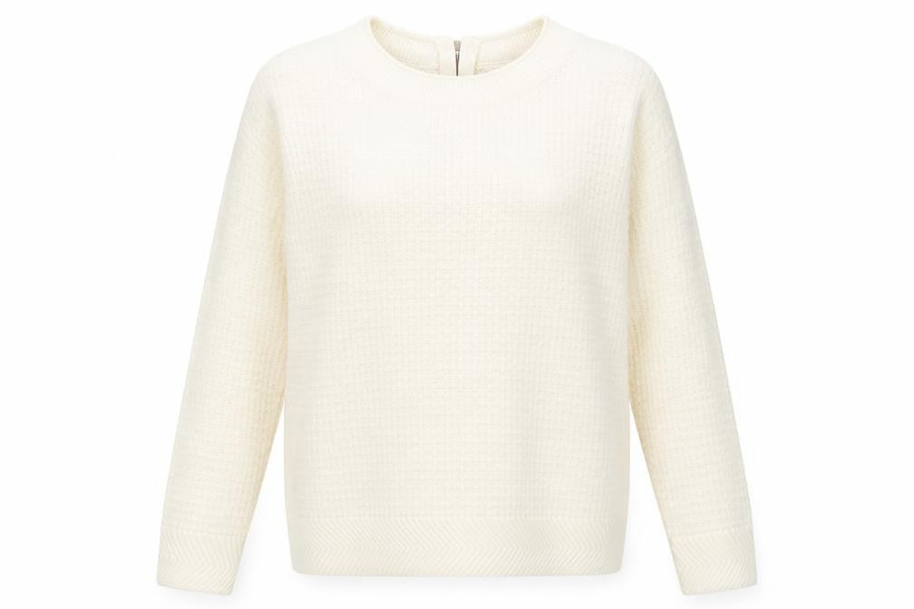 Womens UK Size M Sfera White Pullover Jumper