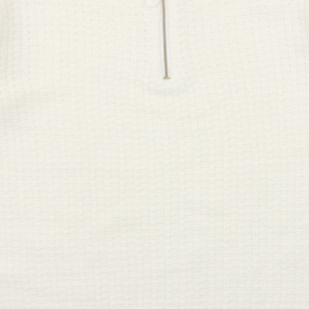 Womens UK Size M Sfera White Pullover Jumper