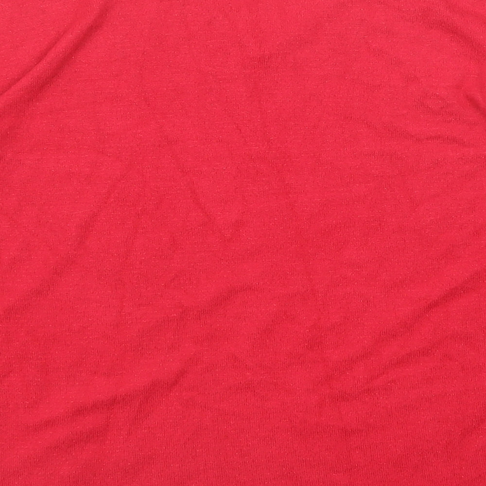 Womens UK Size 10 Marks and Spencer Red Pullover Jumper