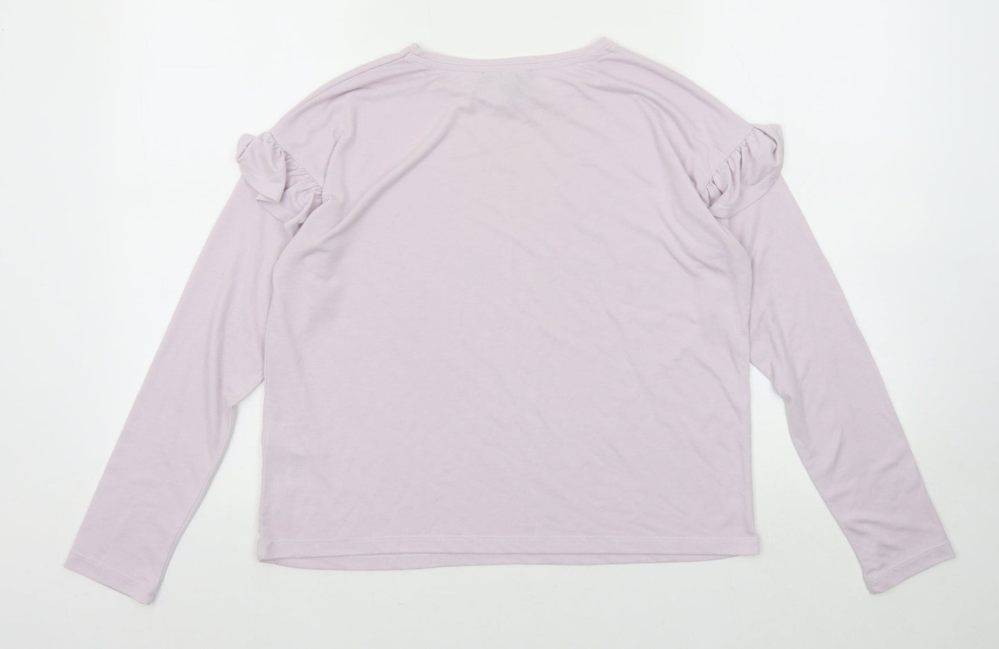 Womens UK Size 6 New Look Purple Basic T-Shirt