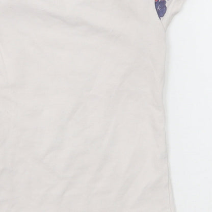 Mayoral Girls White Cotton Pullover T-Shirt Size 2 Years Round Neck Pullover