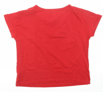Womens UK Size S NEXT Red Basic T-Shirt