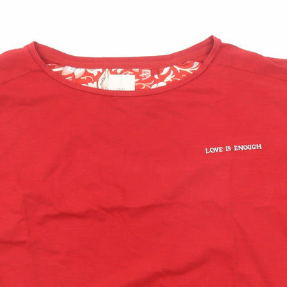 Womens UK Size S NEXT Red Basic T-Shirt