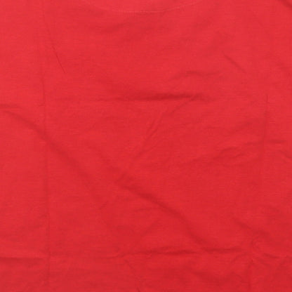 Womens UK Size S NEXT Red Basic T-Shirt