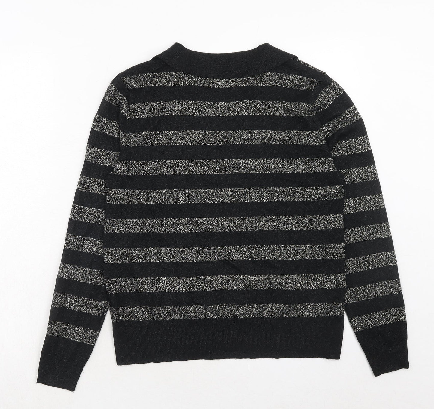 Womens UK Size M Marks and Spencer Black Pullover Jumper
