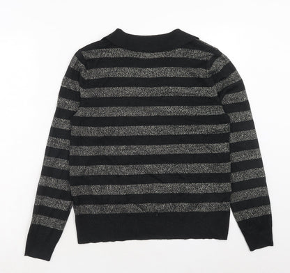 Womens UK Size M Marks and Spencer Black Pullover Jumper