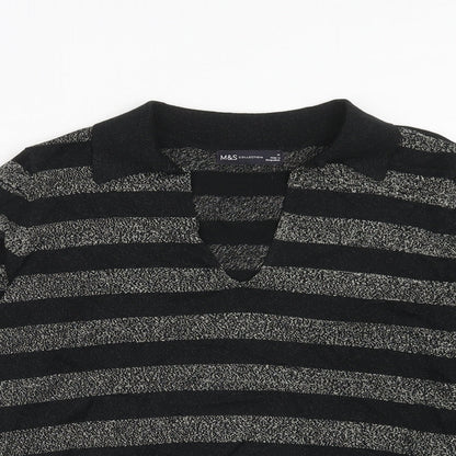 Womens UK Size M Marks and Spencer Black Pullover Jumper