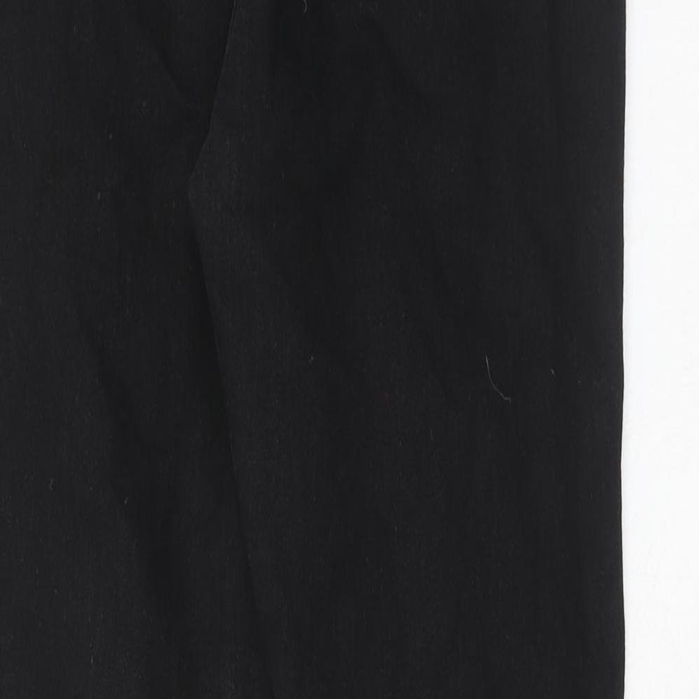 Boohoo Womens Black Cotton Skinny Jeans Size 12 Regular Zip