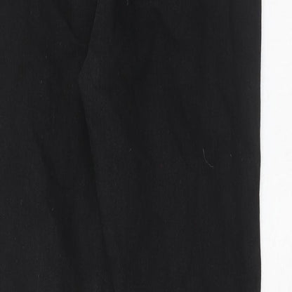 Boohoo Womens Black Cotton Skinny Jeans Size 12 Regular Zip