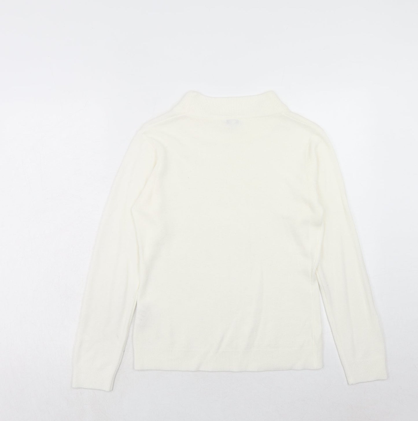 Womens UK Size 8 NEXT Ivory Pullover Jumper
