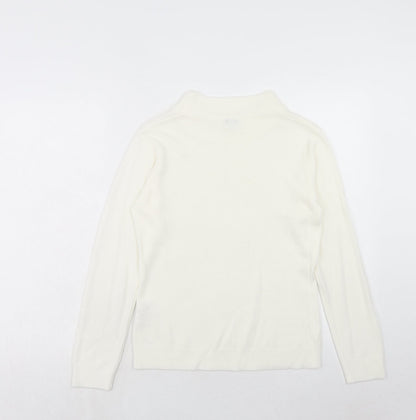 Womens UK Size 8 NEXT Ivory Pullover Jumper