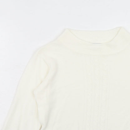 Womens UK Size 8 NEXT Ivory Pullover Jumper