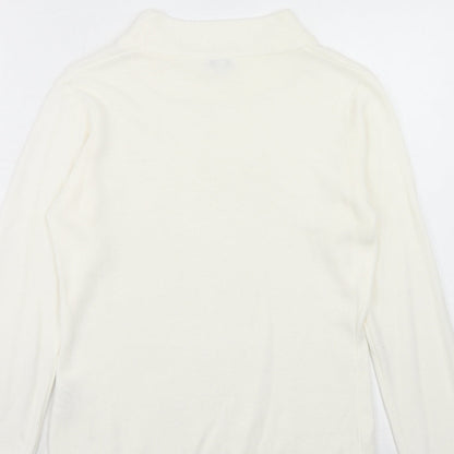 Womens UK Size 8 NEXT Ivory Pullover Jumper