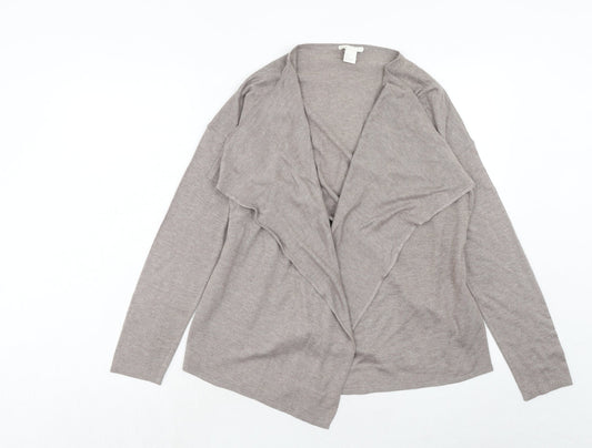 Womens UK Size S H&M Brown Cardigan Jumper