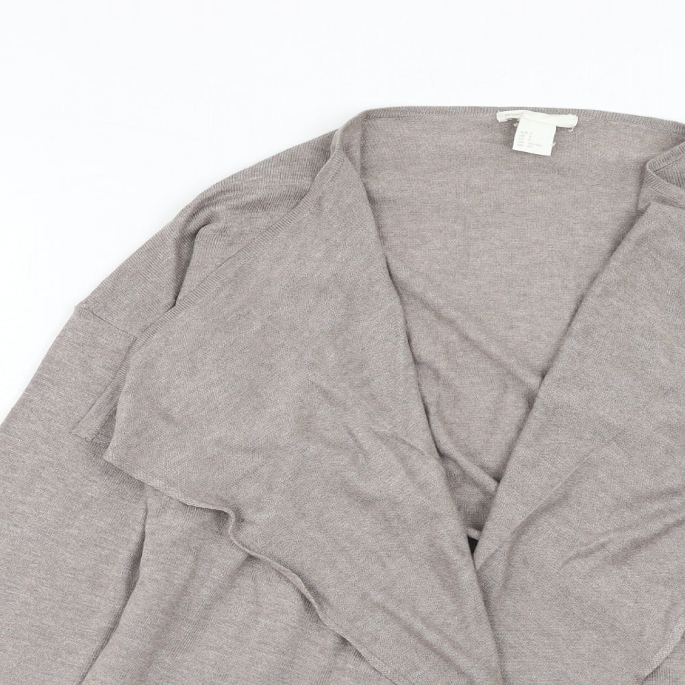 Womens UK Size S H&M Brown Cardigan Jumper