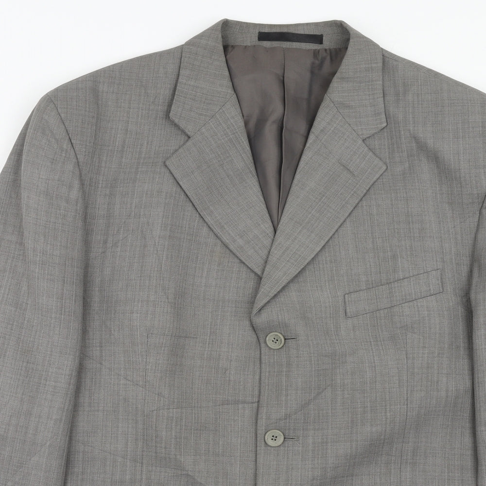 Mens UK Size 44 Zantos Regular Grey Suit Jacket