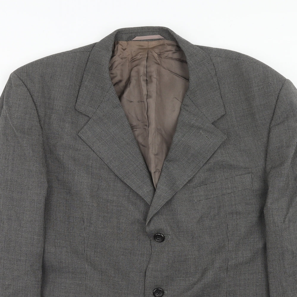 Mens UK Size 44 Burton Regular Grey Suit Jacket