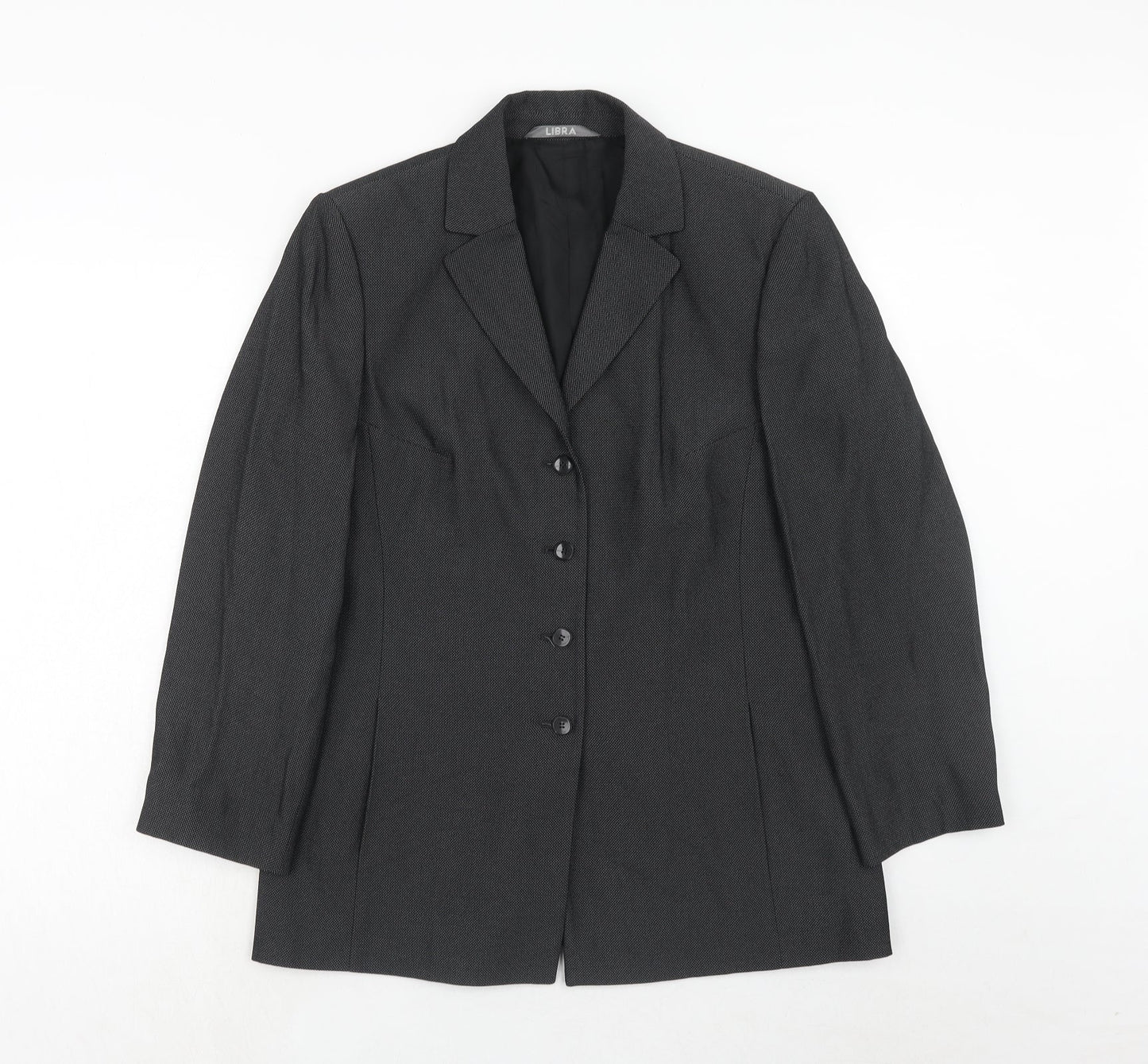 Womens UK Size 12 Libra Regular Black Suit Jacket