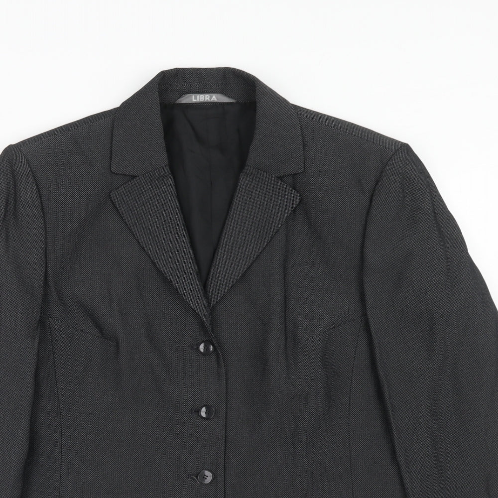 Womens UK Size 12 Libra Regular Black Suit Jacket