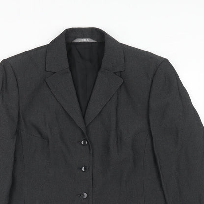 Womens UK Size 12 Libra Regular Black Suit Jacket