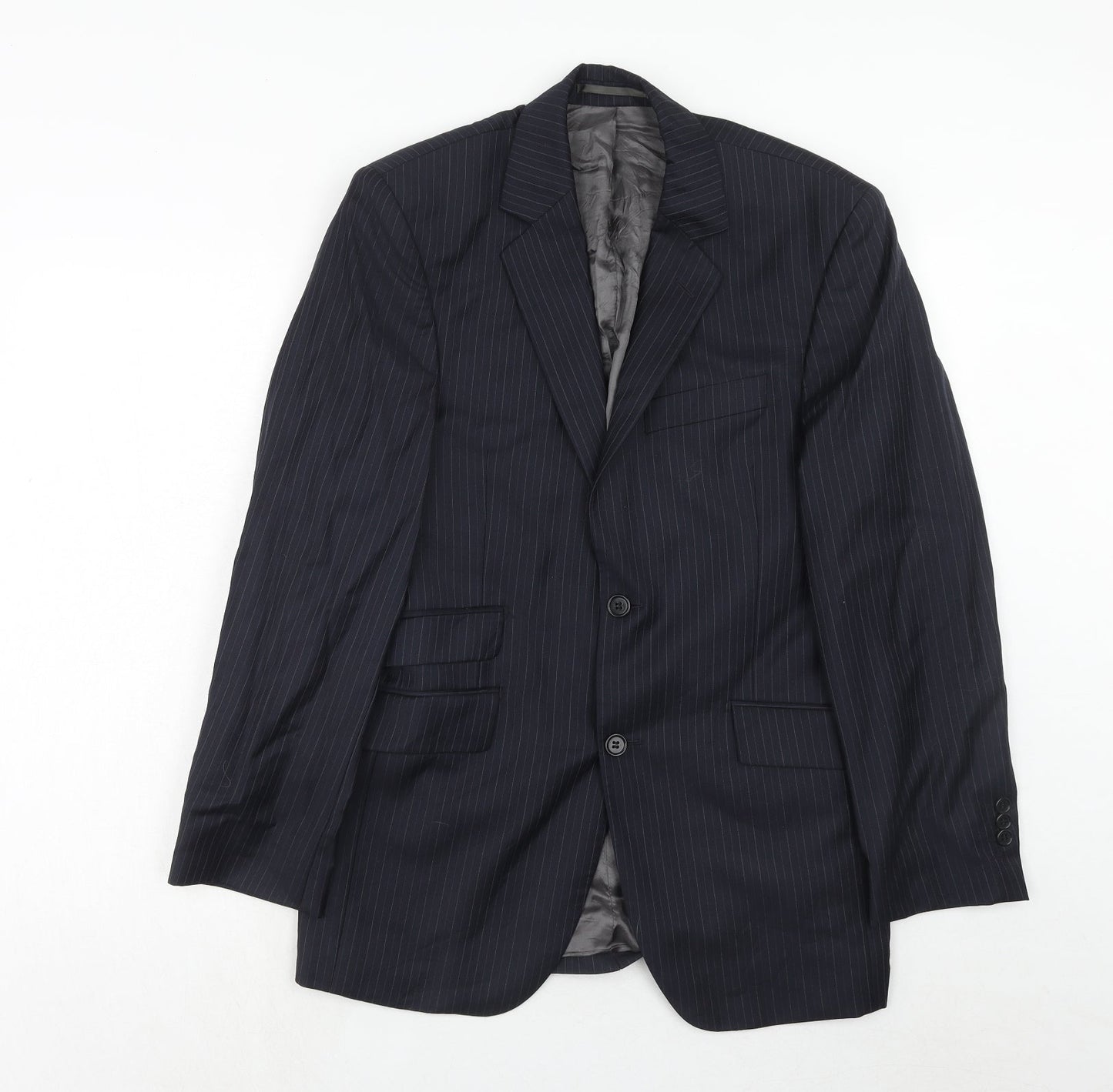 Mens UK Size 38 John Lewis Regular Blue Suit Jacket
