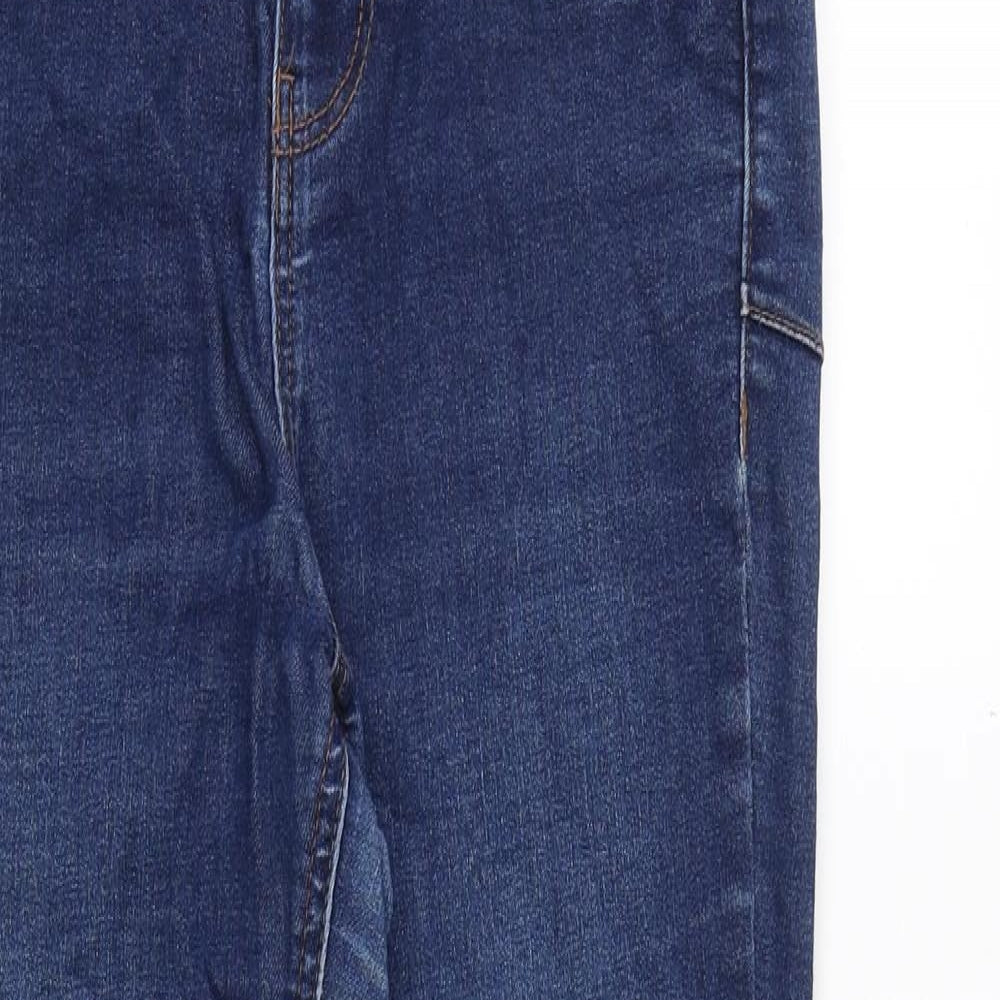 New Look Womens Blue Cotton Skinny Jeans Size 8 Regular Zip