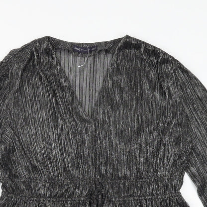 Womens UK Size 12 Marks and Spencer Silver Basic Blouse