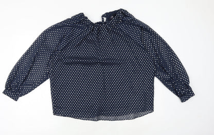 Womens UK Size 10 Marks and Spencer Black Basic Blouse