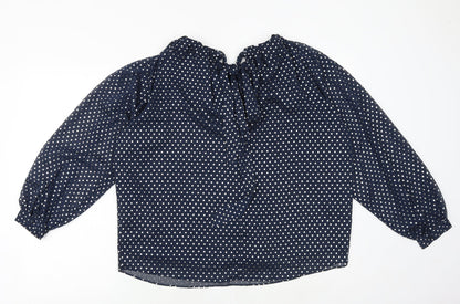 Womens UK Size 10 Marks and Spencer Black Basic Blouse