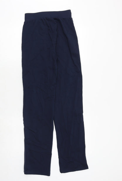 Womens UK Size 6 Marks and Spencer Regular Fit  Blue Trousers