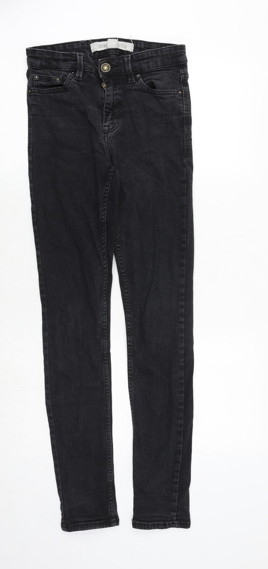 Mens UK Size 28 in NL Denim Slim Fit Skinny Black Jeans