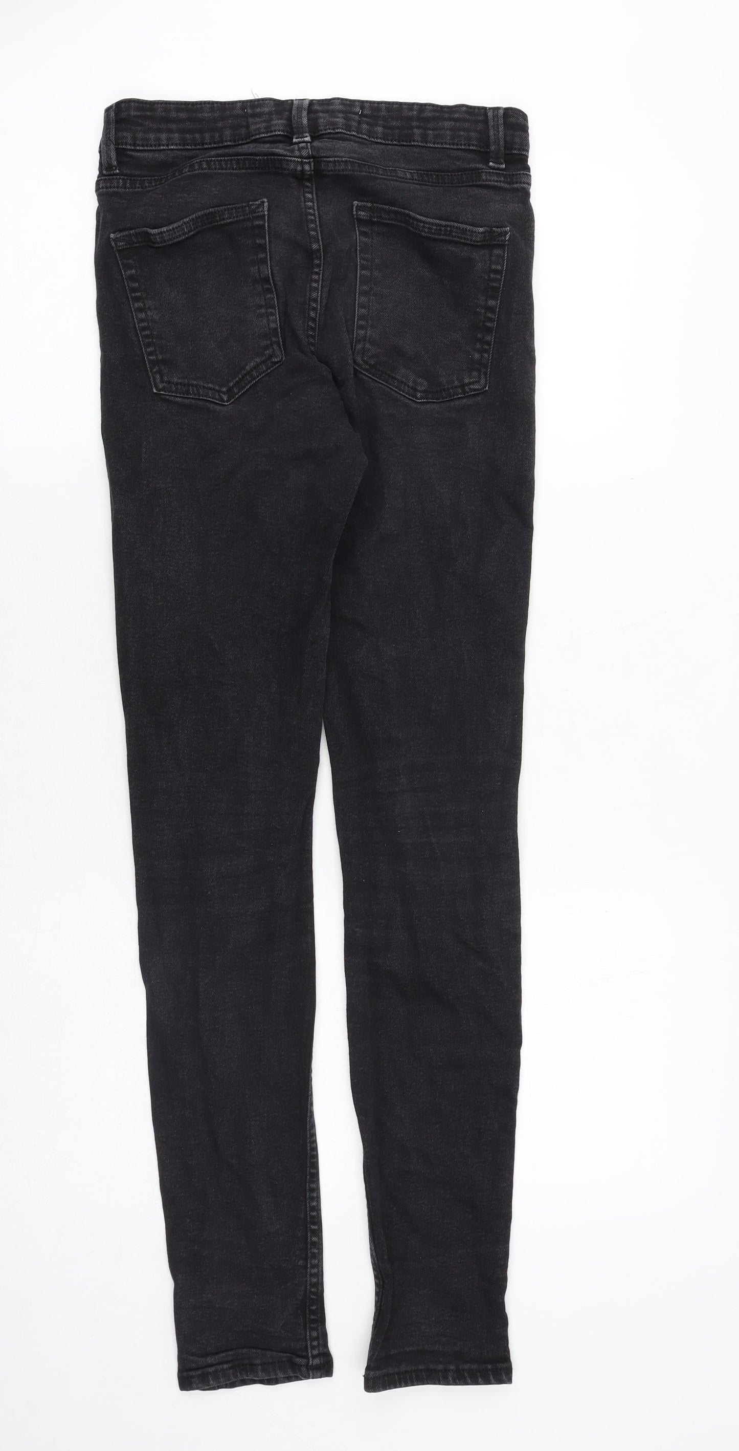 Mens UK Size 28 in NL Denim Slim Fit Skinny Black Jeans