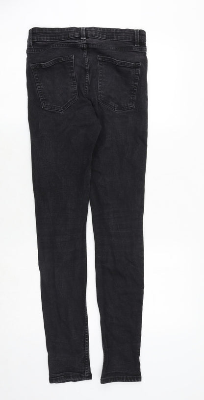 Mens UK Size 28 in NL Denim Slim Fit Skinny Black Jeans