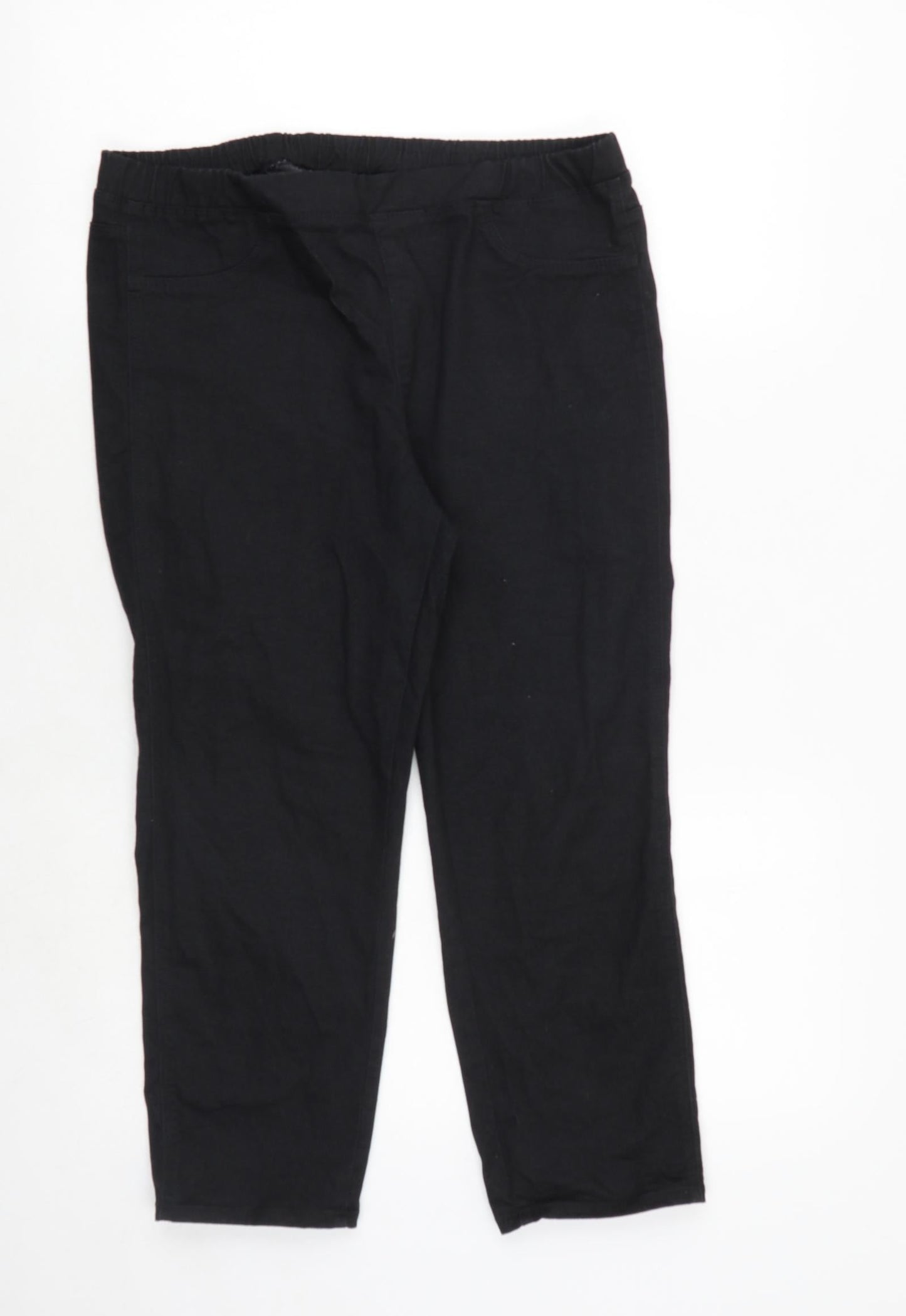 Womens UK Size 32 in Uniqlo Regular Fit  Black Trousers