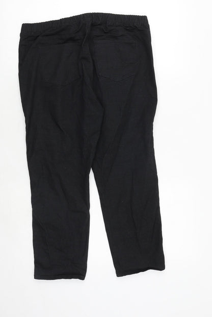 Womens UK Size 32 in Uniqlo Regular Fit  Black Trousers