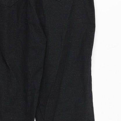 Womens UK Size 32 in Uniqlo Regular Fit  Black Trousers