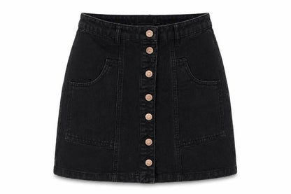 Womens UK Size 10 Stradivarius A-Line Denim Skirt