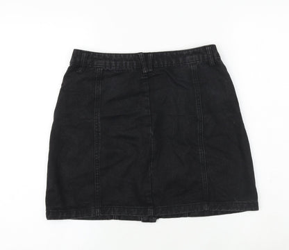 Womens UK Size 10 Stradivarius A-Line Denim Skirt