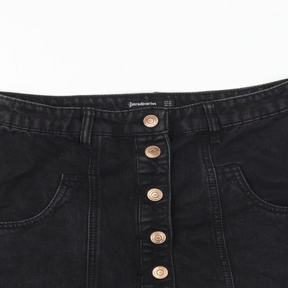 Womens UK Size 10 Stradivarius A-Line Denim Skirt